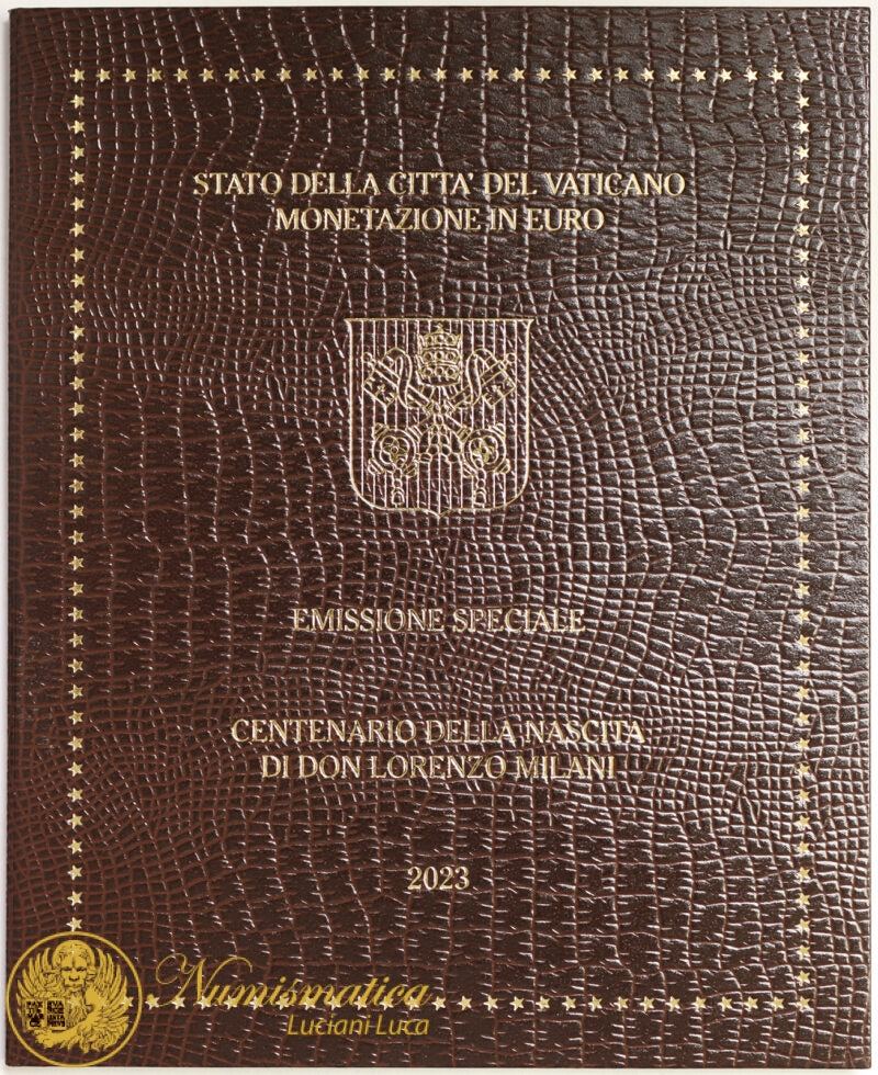 Città del Vaticano 2023 Serie Fdc : divisionale Francesco I° con 5 Euro bimetallico