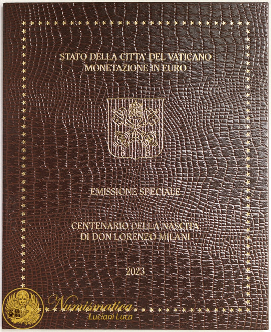 Città del Vaticano 2023 Serie Fdc : divisionale Francesco I° con 5 Euro bimetallico