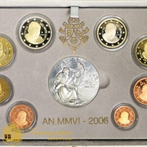 Città del Vaticano 2006 Serie Proof: divisionale Benedetto XVI con medaglia Evangelista San Matteo