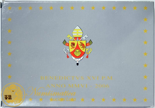 Città del Vaticano 2006 Serie Proof: divisionale Benedetto XVI con medaglia Evangelista San Matteo