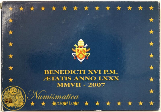Città del Vaticano 2007 Serie Proof: divisionale Benedetto XVI con medaglia Evangelista San Marco