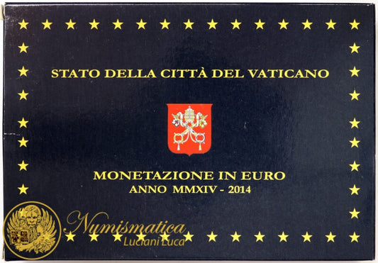 Città del Vaticano 2014 Serie Proof : divisionale Francesco I anno II Canonizzazione Giovanni XXIII°
