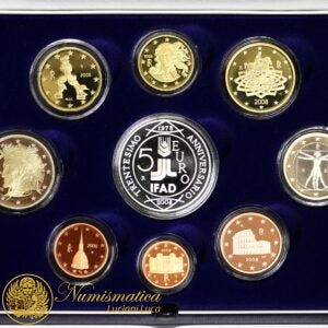 Repubblica Italiana 2008 Proof : Serie completa divisionale 30° anniversario IFAD
