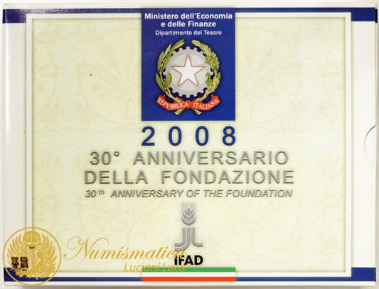 Repubblica Italiana 2008 Proof : Serie completa divisionale 30° anniversario IFAD