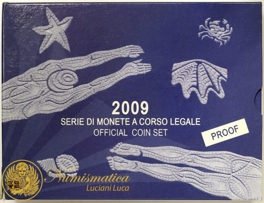 Repubblica Italiana 2009 Proof : Serie completa divisionale XIII° Campionato Mondiale Nuoto