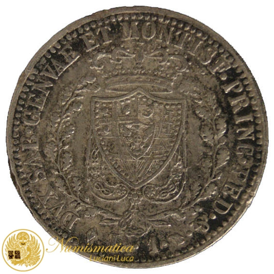 REGNO DI SARDEGNA Carlo Felice 1 Lira 1826 Torino BB #PV110