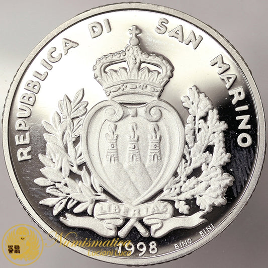 SAN MARINO 10000 Lire 1998 L’EUROPA DEL NUOVO MILLENNIO Poof Ag #4562